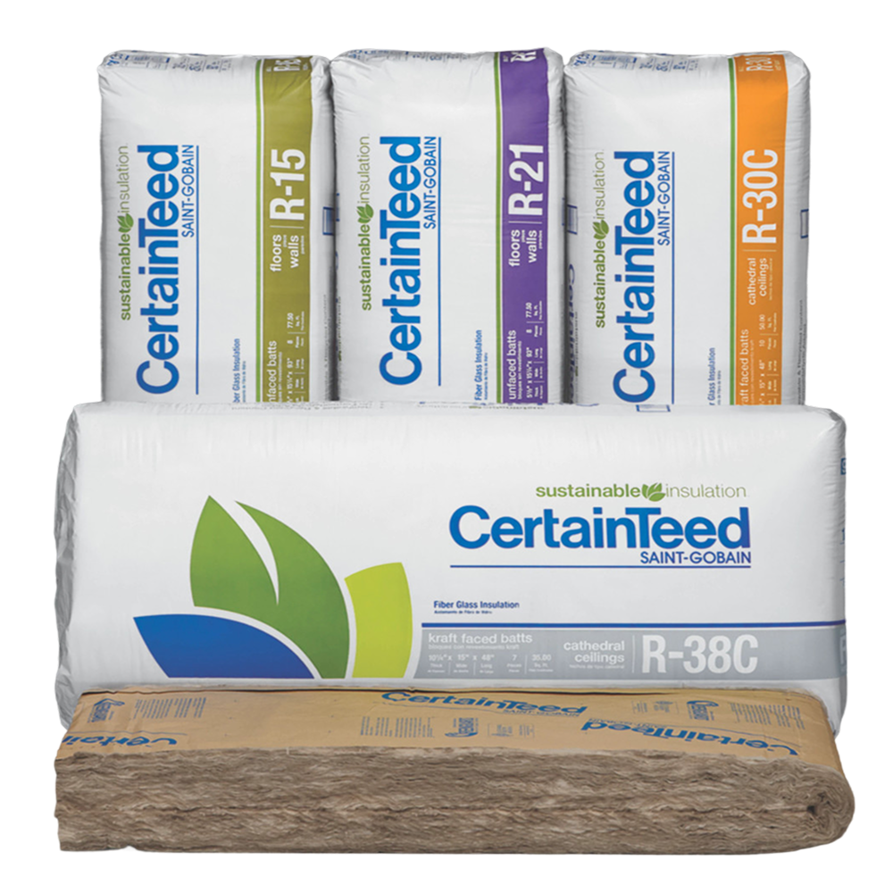 CertainTeed Sustainable Insulation All R-Values Fiberglass Batt Insulation Product Distributor