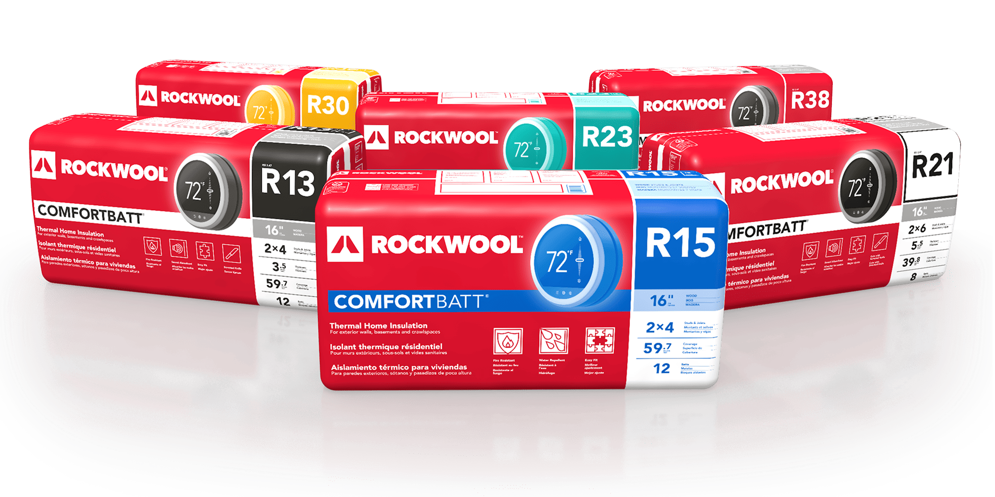 ROCKWOOL Comfortbatt Insulation All R-Values Product Comfort Batt Supplier