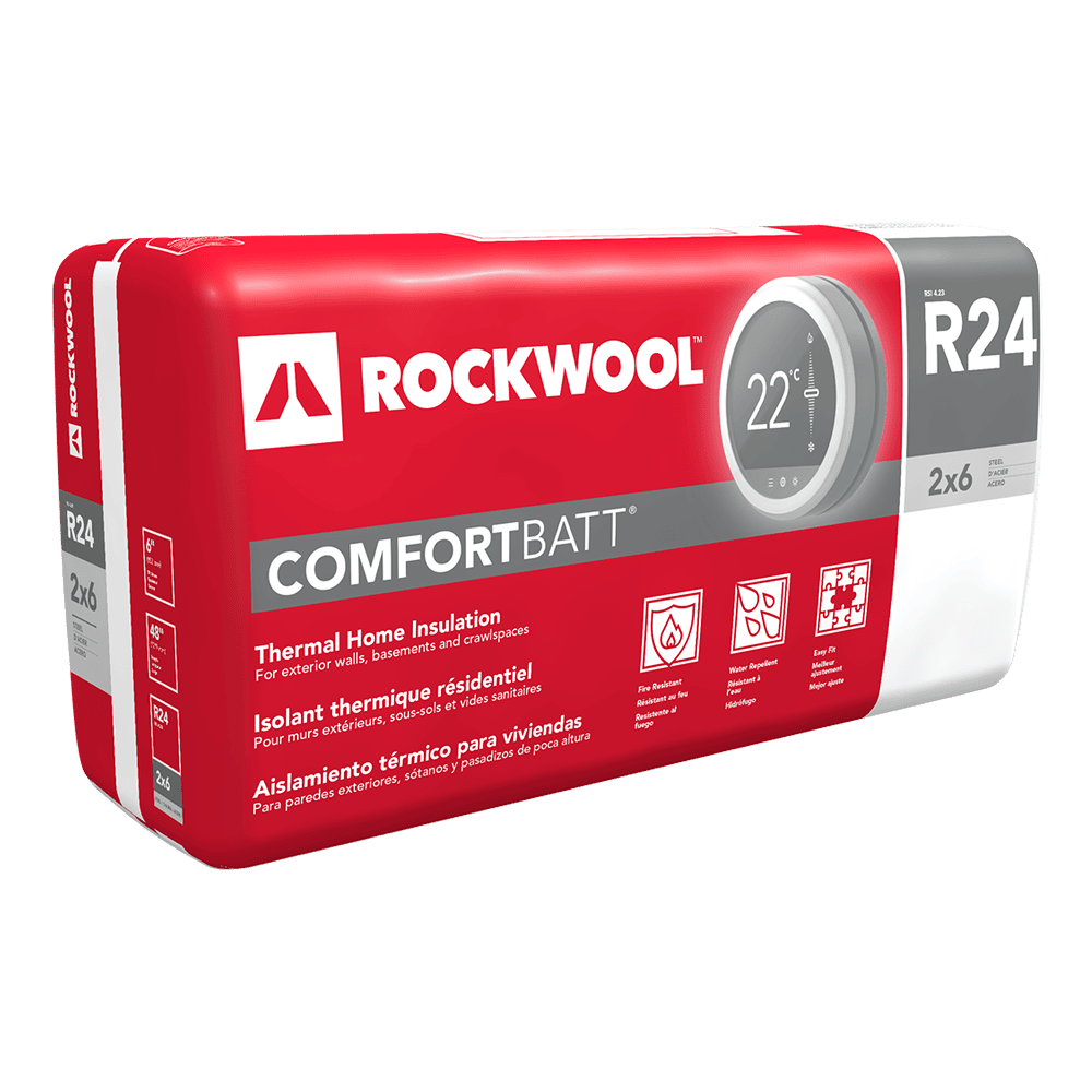 ROCKWOOL Comfortbatt R24 Stone Wool Batt Insulation Product Supplier