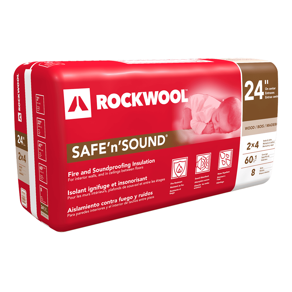 ROCKWOOL Safe and Sound Stone Wool Fire and Soundproof Batt Insulation Product Supplier