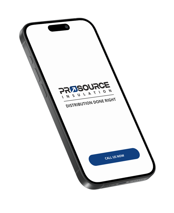 Prosource Insulation Contact Cell Phone Logo Mockup Image